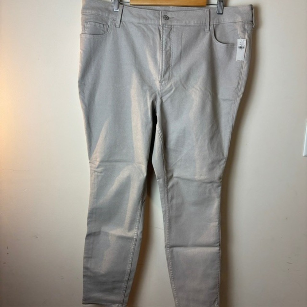 New Womens 22 Old Navy Rockstar Super Skinny Jeans Gray Extra High Rise Stretch